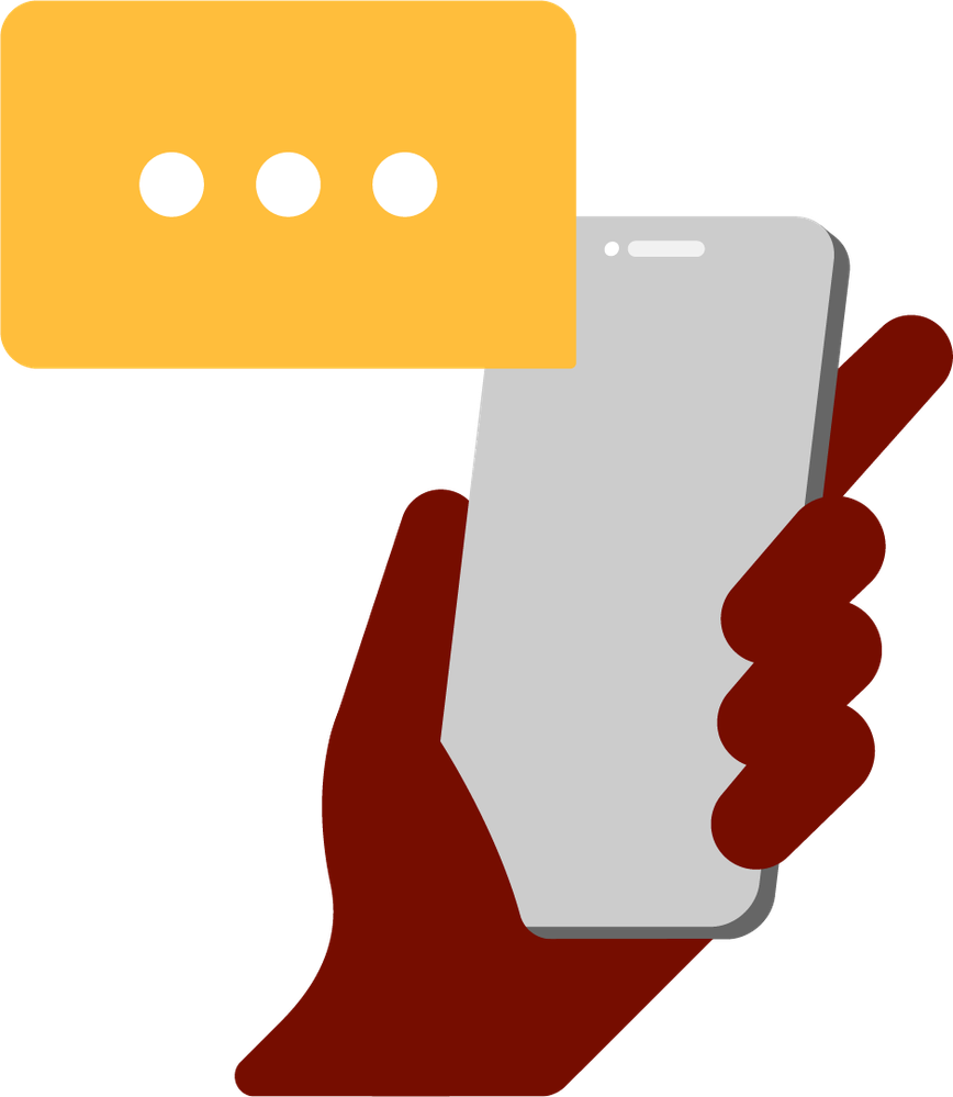 Holding handset message.png