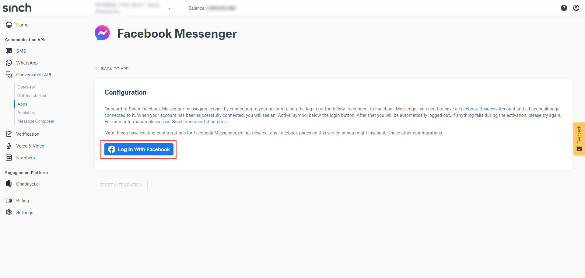 How do I connect my Facebook Page to a Conversation API app? - Sinch ...