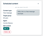 Delete a scheduled campaign