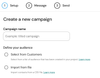 Audience sources to send a campaign