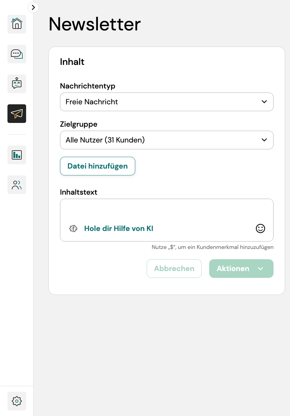 Aktiviere KI-Funktionen in Sinch Engage - Sinch Community - 11607