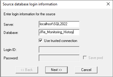 Copying data from History database to DSArea database - Sinch Community ...