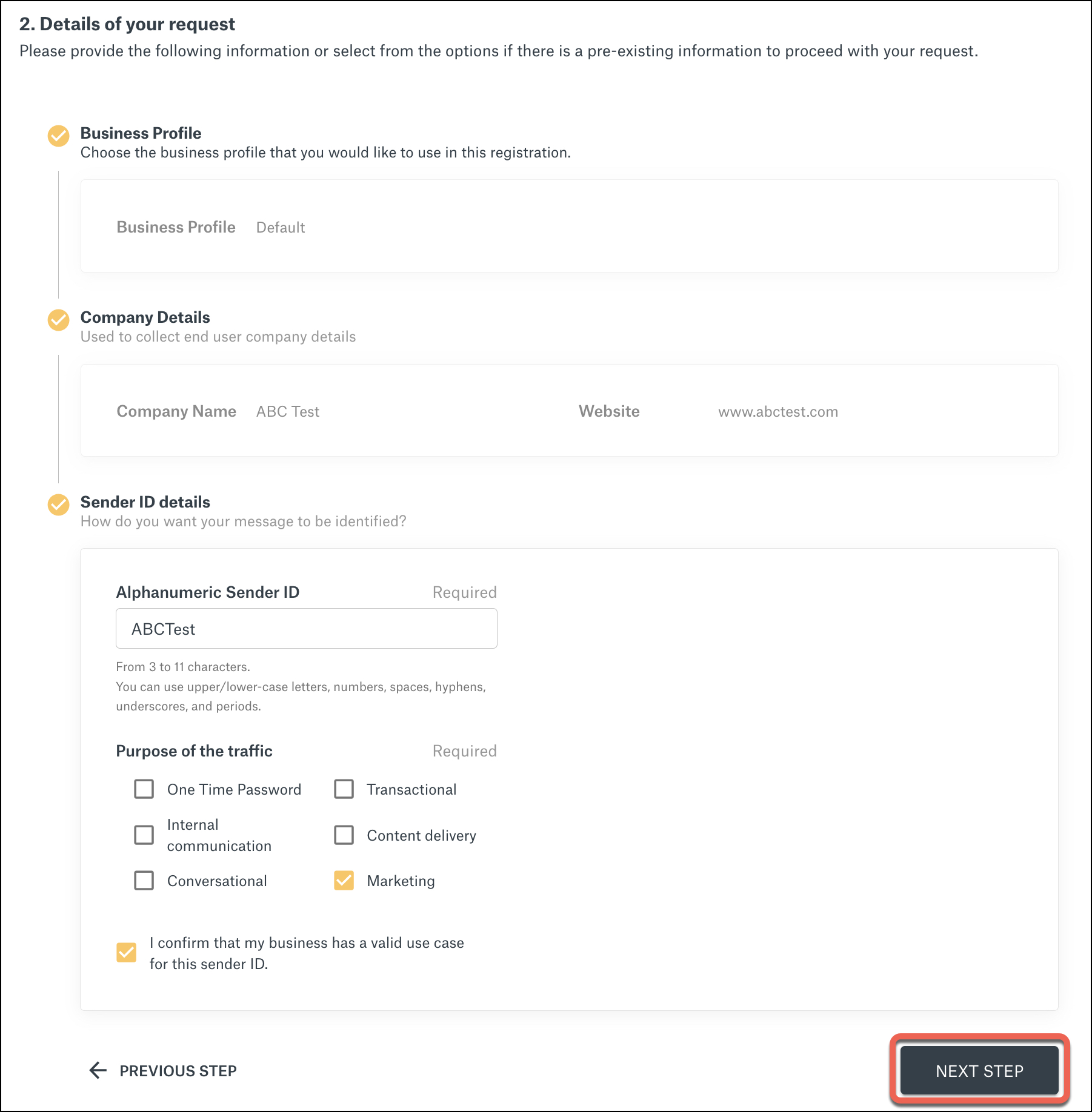 How to register your alphanumeric sender ID? - Sinch Community - 11314