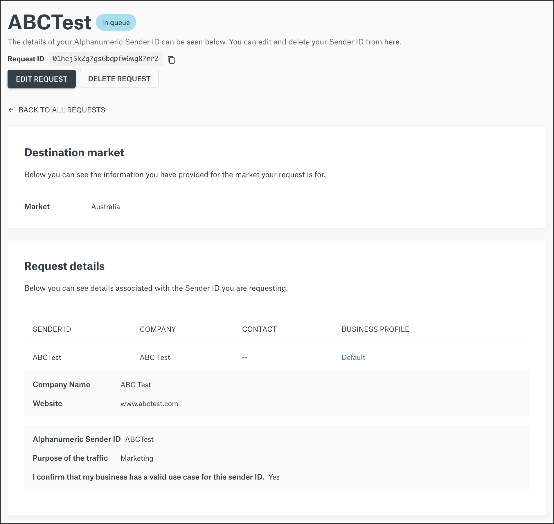 How to register your alphanumeric sender ID? - Sinch Community - 11314