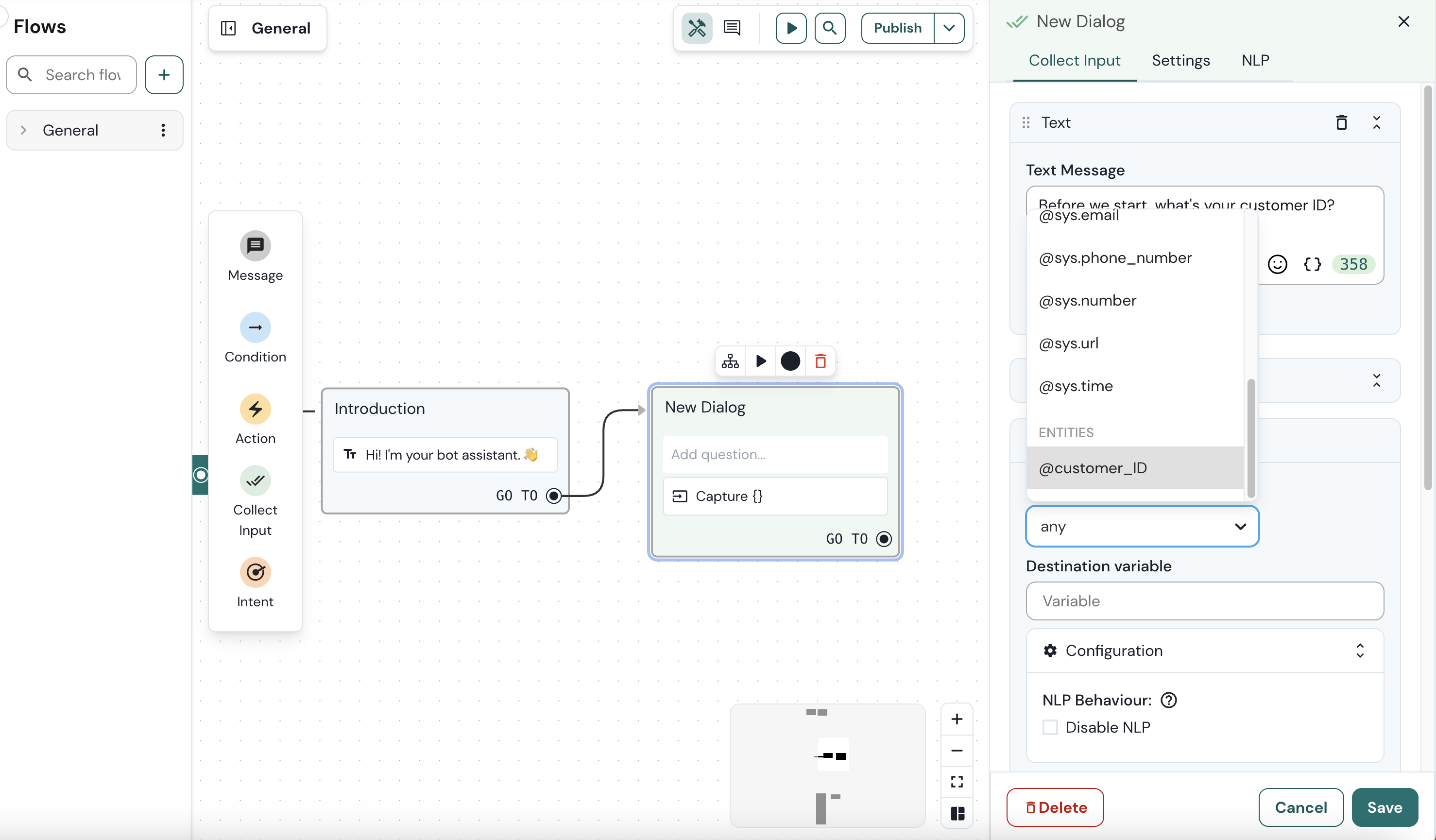 Collect input from your user - Sinch Community - 13204