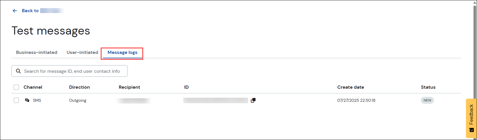 Can I send test messages from the Build Dashboard? - Sinch Community ...