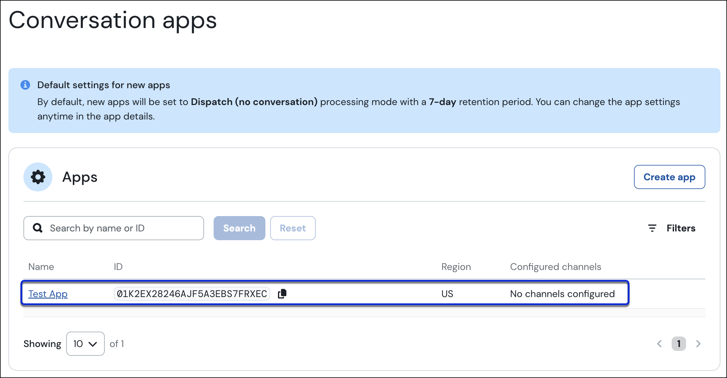 How to create a Conversation API App? - Sinch Community - 8069